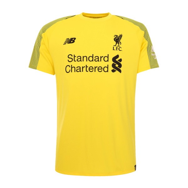 Camiseta Liverpool Replica Primera Ropa Portero 2018/19 Amarillo